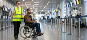 fauteuil roulant aeroport assitance